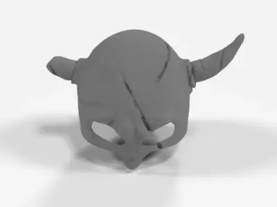 Battle Helmet Low-poly 3D model