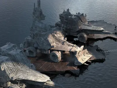 Space Off Road tanks collection 2 3D model