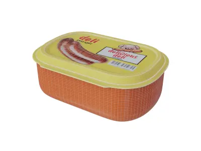 Deli Sausages Low-poly 3D model