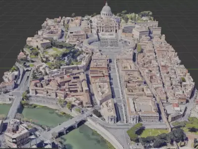 Vatican City 3D Model Free 3D model