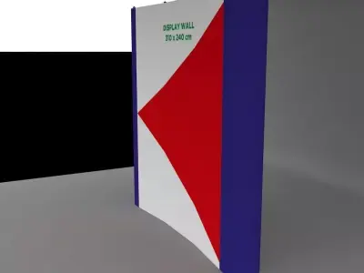 Banner Wall Display Low-poly 3D model