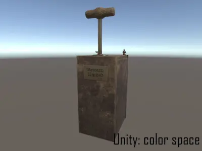 Dynamite Detonator Low-poly 3D model