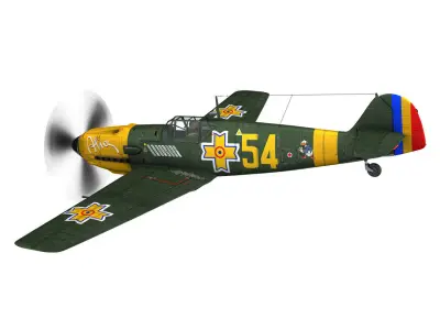 Messerschmitt - BF-109 E - Romanian Air Force - 54 3D model