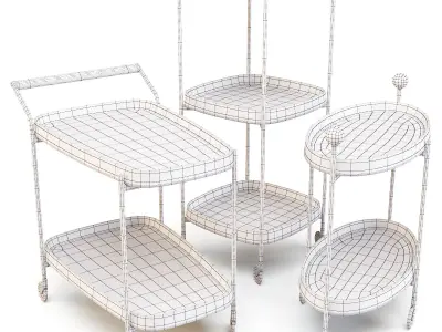 Porada Jet - Service Trolley 3D model