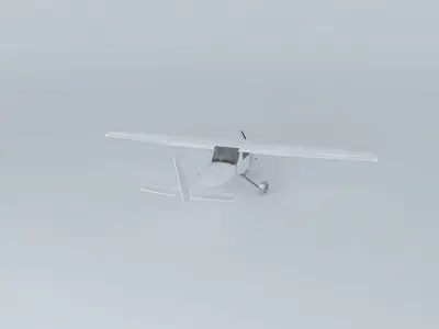 Template Cessna 152 Free 3D model
