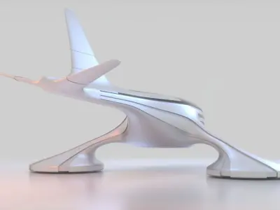 Futuristic Drone C 1 3D model