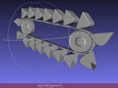 Belt Bucket Free 3D model