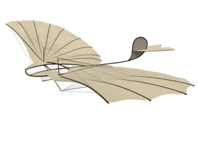 Otto Lilienthals glider 3D model