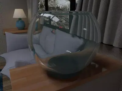 Glass Fish Bowl  3D model