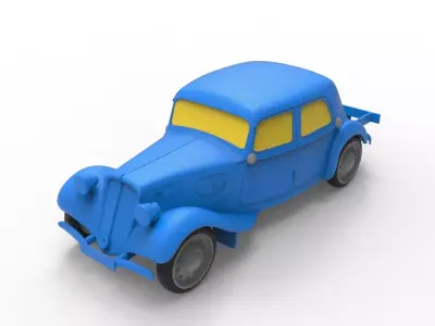 Citroen 1934 Classic Car 3D print model
