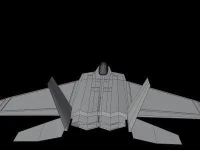 Jet aircraft 3d model 3D model