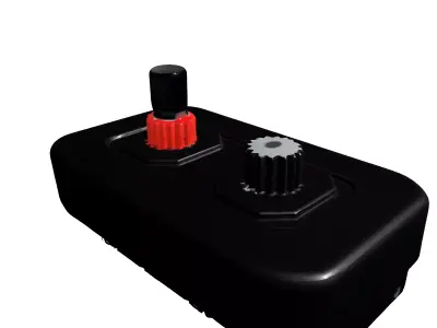 Modern Industrial Control Panel Joystick Low-poly 3D model