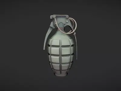 military hand grenade2 3D model