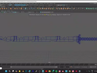 SWORD MODEL Low-poly 3D model 11