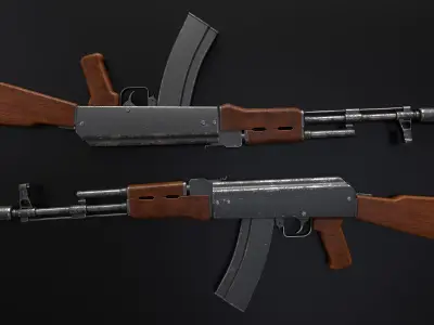 AK-47 AR Low-poly 3D model