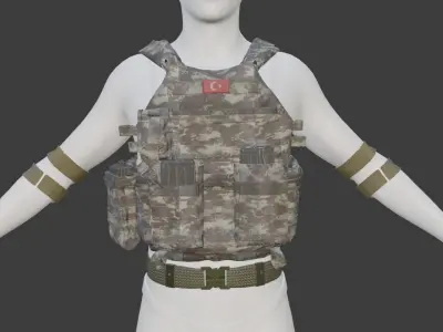 Turkish Army Mountainer Commando Unit Armed 3D model