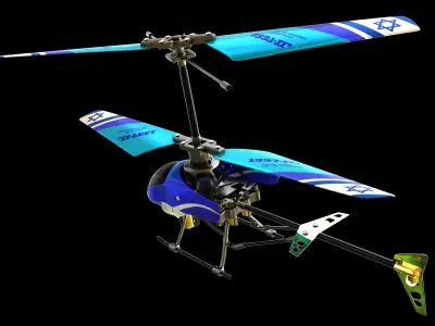 Remote controlled Helicopter - Textured 3D model