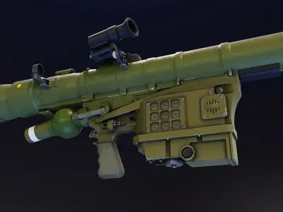 Piorun MANPADS Low-poly 3D model