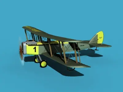Airco DH-4 Johns Flying School 3D model