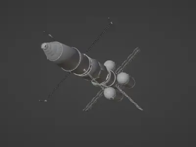 Artemis collection - realistic 3D model of a spaceship 3D model