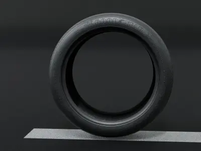 Good Year Lowpoly Tire 04 Low-poly 3D model