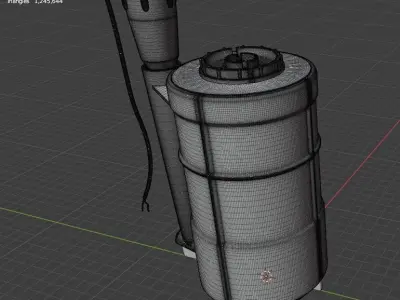 Mine POB Low-poly 3D model