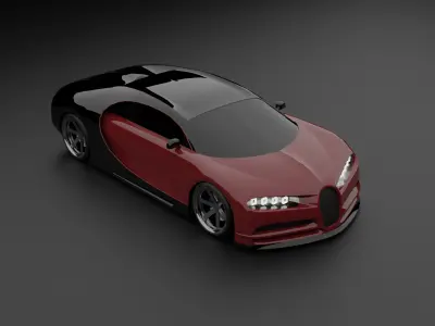 Cars for Arcade and Demolition Racing Games Free low-poly 3D model