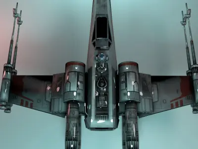 X-Wing Fighter Low-poly 3D model