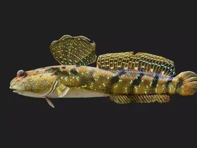 Mudskipper Low-poly 3D model