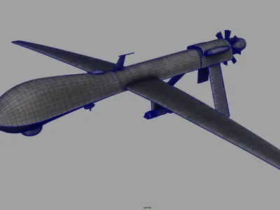 military Atomics Predatorplane drone 3D model