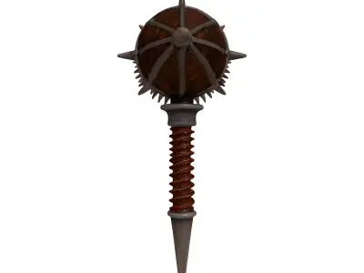 Rusty Medieval Mace 3D model