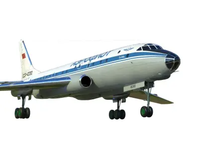 Tupolev Tu-104 3D model
