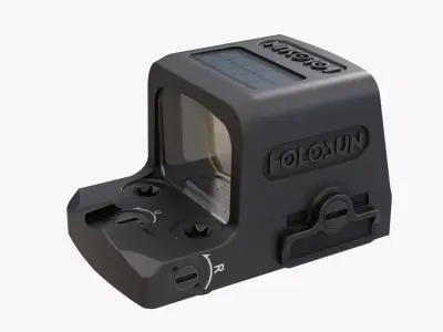 Holosun EPS Carry red dot sight Low-poly 3D model