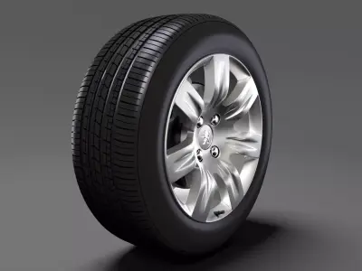 Peugeot Partner Tepee wheel 2017 3D model