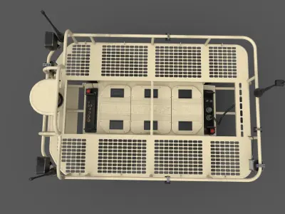 Probot UVG unmanned ground vehicle Low-poly 3D model