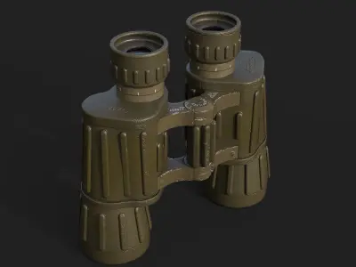 Swarovski 7x42 Binocular Low-poly 3D model