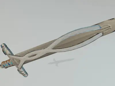 Mooncasters Claymore Low-poly 3D model