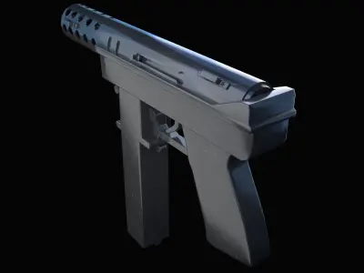 Tec-9 Gun 3D model