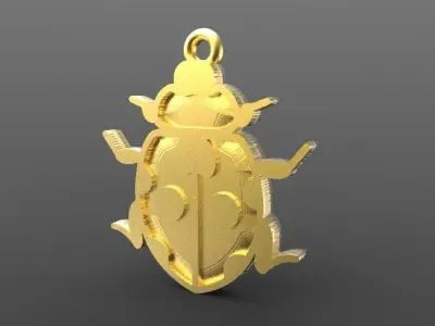 Insect pendant 3D print model