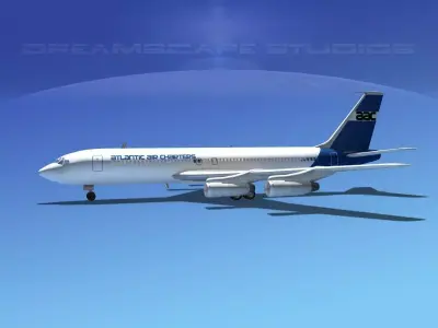 Boeing 707 Atlantic Air Charters 3D model