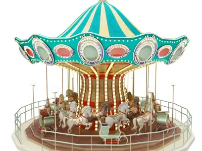 Carousel 3D print model