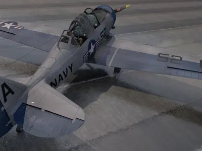 North American T-6 Texan 3D model