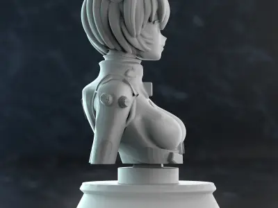 rei bust 3D print model