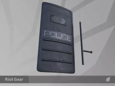 Riot Gear Free low-poly 3D model