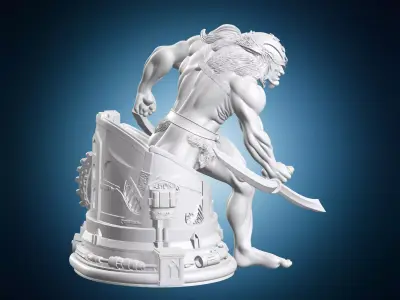 Lion O Thundercats Warrior Miniature 3D print model