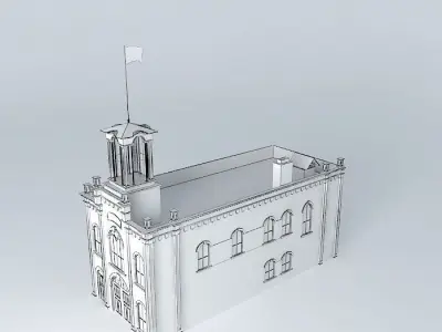 Stn 3 St Paul MN Historic 1872 Fire Station 3 Free 3D model