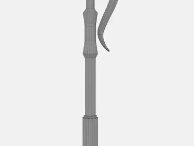 Hammer gun with metal handle 3D model