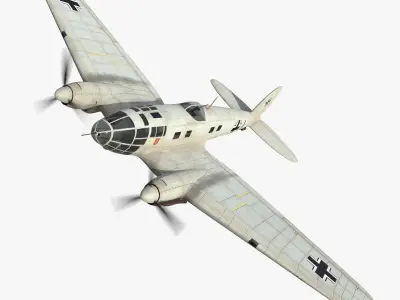 Heinkel He 111 - Norway Collection Low-poly 3D model