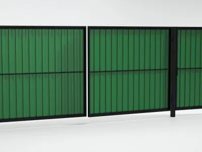 Profiled gate 3D model