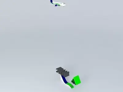 IAMC Boeing 737 300F  2322 Free 3D model